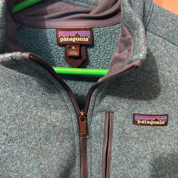 Patagonia Blue/turquoise half Zip Up Pullover - Picture 2 of 2